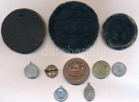 10db-os vegyes vallási medál és emlékérem tétel, közte DN "Sancta Teresia a Jesv Infante (Szent...