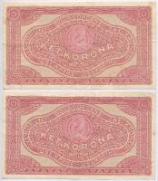 1920. 2K csillagos sorszámmal (2x) sorszámkövetők T:II-,III