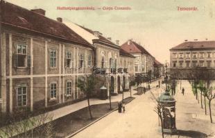 Temesvár, Timisoara; Hadtestparancsnokság / army headquarters (tűnyomok / pinholes)