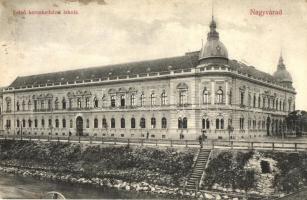 Nagyvárad, Oradea; Felső kereskedelmi iskola, kiadja Rigler József Ede / school (EK)