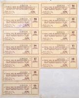 Tokaj 1924. "A Tokaji- Bor- és Mezőgazdasági Részvénytársaság" részvénye 5000K-ról, szelvé...