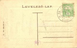 Nyitra, Nitra; Kossuth tér, Einzinger József üzlete / square, shop (EK)