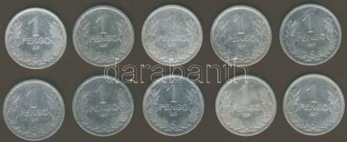 1926. 1P Ag (10x) T:2/3,3