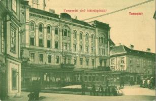 Temesvár, Timisoara; sörcsarnok, takarékpénztár, kávéház / beer hall, bank, cafe (EK)