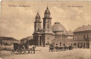 Szatmárnémeti, Satu Mare; Római katolikus templom, Pázmány Sajtó / church, press office (EK)