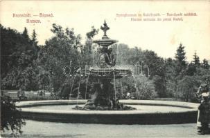 Brassó, Kronstadt, Brasov; Liget, szökőkút / park, fountain