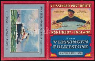 1925 Hajózási reklámnaptár az 1925-1926. évre