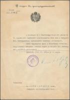 1944 Bp., A m. kir. igazságügy-miniszter által kiadott tanácselnöki kinevezés