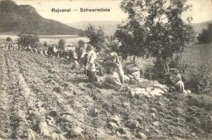 Rajvonal lövészárok / Schwarmlinie / WWI Hungarian soldiers in trenches (EK)