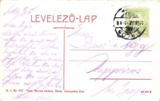 Siklós, Kossuth Lajos tér, Kávéház, Szügyi István üzlete, W. L. Bp. 1737. Feiler Mariska kiadása (EK...