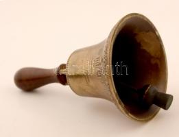 Bronz csengő talppal, m: 19 cm