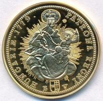 DN "Magyar aranypénzek utánveretben - Mária Terézia dukát 1779" aranyozott Ag emlékérem ta...