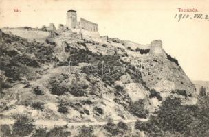 Trencsén, Trencin; várrom, kiadja Weisz Náthán / castle ruins