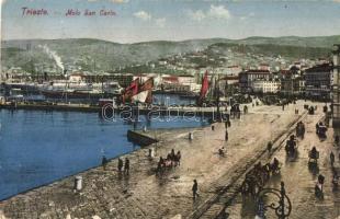 Trieste, Molo San Carlo / port (kis szakadás / small tear)