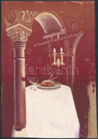 Jelzés nélkül: Megnyílt a Gundel V. kezelésében, reklámterv, vegyes technika, papír, 29×20 cm