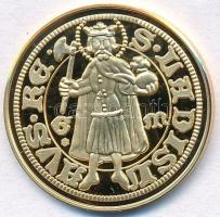 DN "Magyar aranypénzek utánveretben -  Mária aranyforint" aranyozott Ag emlékérem tanúsítv...