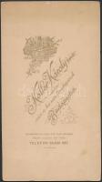 cca 1890 Munkácsy Mihály (1844-1900) egészalakos portréja a művész aláírásával, keményhátú fotó Koll...