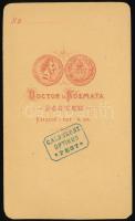 cca 1867 Balassa János (1814-1868) sebészorvos portréja, keményhátú fotó Doctor és Kozmata pesti műt...