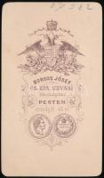 cca 1865 ifj. Teleki Ede (1841-1896) fiatalkori egészalakos portréja, keményhátú fotó Borsos József ...