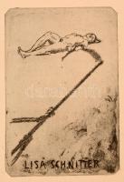 Budzinski, Robert (1874-1955): 10 Exlibris-Radierungen. Bad Rothenfelde, 1923. Holzwarth. 10  rézkar...