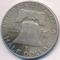 Amerikai Egyesült Államok 1958D 1/2$ Ag "Franklin" T:2- ph. 
USA 1958D 1/2 Dollar Ag &quo...