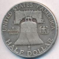 Amerikai Egyesült Államok 1952. 1/2$ Ag "Franklin" T:2- ph. 
USA 1952. 1/2 Dollar Ag &quo...