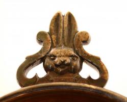 Reed&Barton ezüstözött alpakka tálka, jelzett és kanál (jelzés nélkül), d:10 cm, h:8 cm