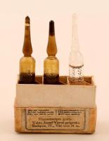 Asthmolysin gyógyszeres doboz tartalommal, 5,5×5,5×2 cm