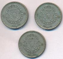 Svédország 1946TS-1948TS 1Kr Ag "V. Gusztáv" (3xklf) T:2- patina
Sweden 1946TS-1948TS 1 K...