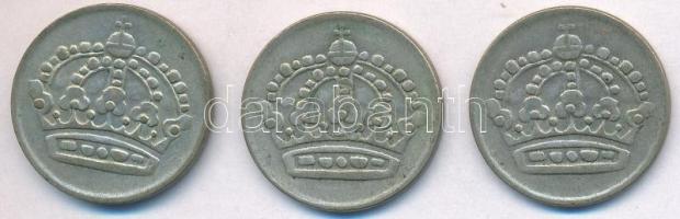 Svédország 1956TS-1961TS 50ö Ag (3xklf) T:2 patina
Sweden 1956TS-1961TS 50 Ore Ag (3xdiff) C:XF pat...