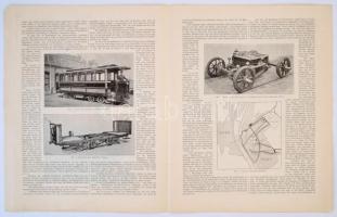 cca 1890-1900 Die elektrische Stadtbahn in Budapest, villamostörténeti különlenyomat az osztrák Der ...