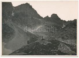 cca 1910-1915 Magas-Tátra, a Rovátka a Tarpataki-völgyből, Erdélyi Mór felvétele, hátulján feliratozva, 11,5×16 cm