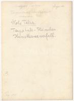 cca 1910-1915 Magas-Tátra, Tarpatak, a Művészek vízesése, Erdélyi Mór felvétele, hátulján feliratozv...