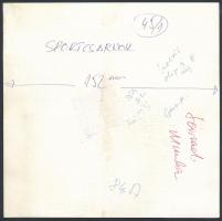 cca 1980 Fáradságos munka, a Sportcsarnok építése, 2 db fotó, Népsport/Záhonyi Iván felvétele, hátul...