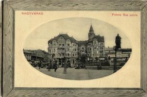 Nagyvárad, Oradea; Fekete Sas palota, piac / palace, market (EK)