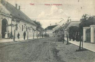 Titel, Fő utca, Nonnenmacher Endre és fia kiadása / main street, K.u.K. Infanterieregiment No. 69. (EK)