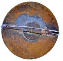 1927. "Debreceni Egyetemi Védőnő Képző Intézet" zománcozott fém jelvény (30mm) T:2,2- zomá...