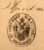 1851 Útlevél Pesten kiállítva, Kiscell- Pápa / Passport  (Schuh-Pass)