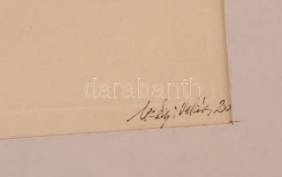 Merényi Valéria (1955-): Szentlélek. Vegyes technika, papír, jelzett, 29×41 cm