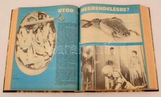 1978, 1980 A Rakéta című regényújság évfolyamainak több száma könyvbe kötve