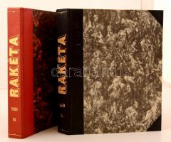 1978, 1980 A Rakéta című regényújság évfolyamainak több száma könyvbe kötve