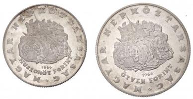 1966. 25Ft Ag + 50Ft Ag "Zrínyi" pár T:2 (PP)
Adamo EM17,EM18