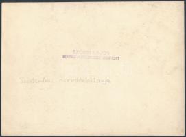 cca 1920 Szentendre csendőrlaktanya, Szőnyi Lajos műszaki fényképészeti műintézetéből, Gendarme-case...