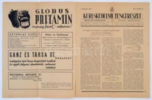 1941 A Kereskedelmi tengerészet, a Magyar Tengerésztisztek Egyesületének hivatalos lapjának november...