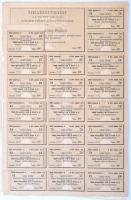 Budapest 1884. "Magyar Jelzálog-Hitelbank" nyeremény-kötvénye 100Ft-ról bélyegzéssel, szár...