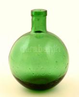 Zwack és Társai Unicum zöld üveg, hibátlan, m: 13 cm