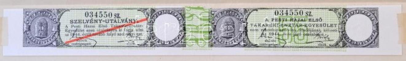 Budapest 1923. "Pesti Hazai Első Takarékpénztár-Egyesület" névre szóló részvénye 2000K-ról...