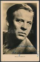 Harry Hindemith (1906-1973) német színész aláírása fotólapon / Autograph signature of German actor