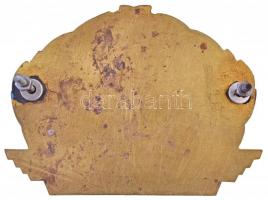 ~1970-1980. "750 ezer km balesetmentesen" zománcozott fém autójelvény (71x96mm) T:2