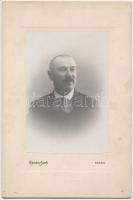 cca 1900 Pekácsy István, nagylóci földbirtokos + nejének fotója, 17x26 cm